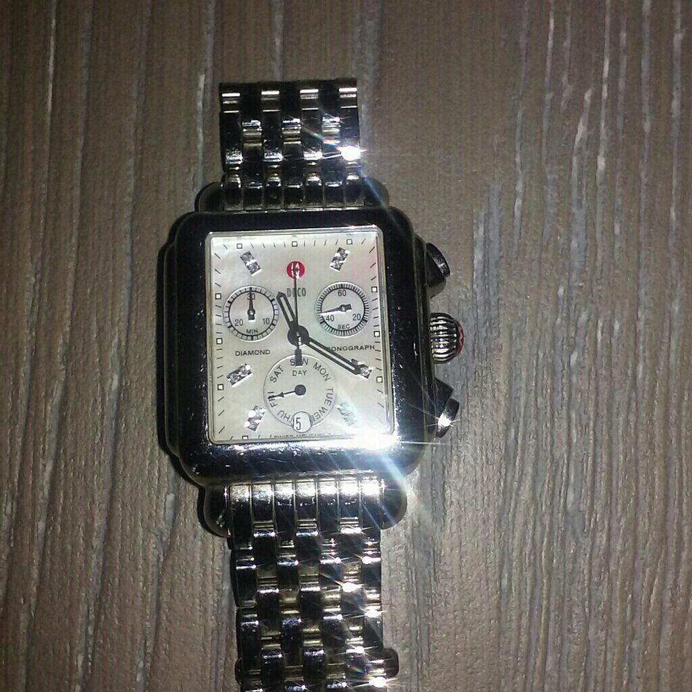 Michelle deco day mother of pearl watch